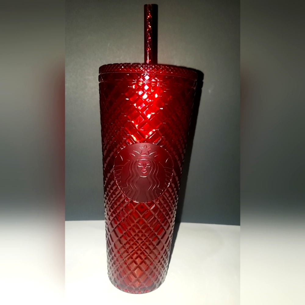 Starbucks Venti 24oz Ruby Red Jeweled Tumbler